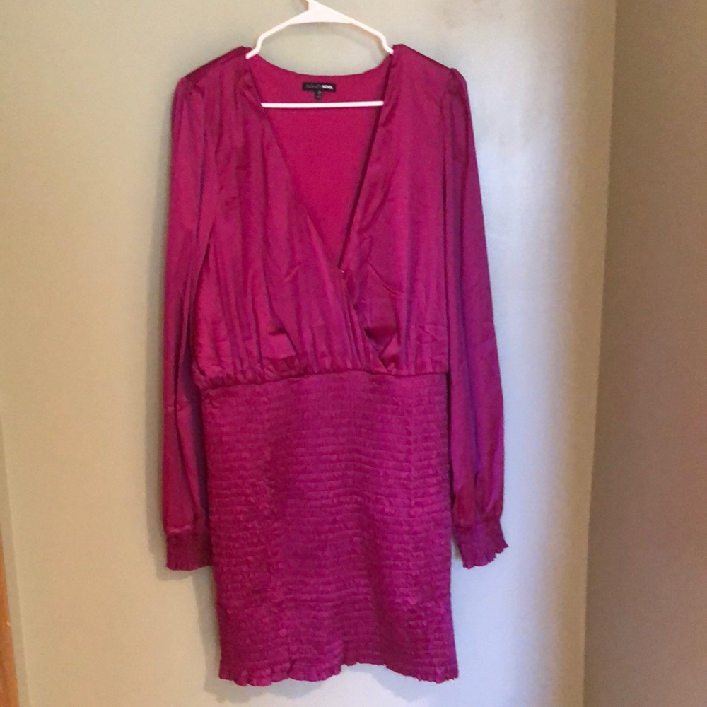 Satin Scrunch Dress
